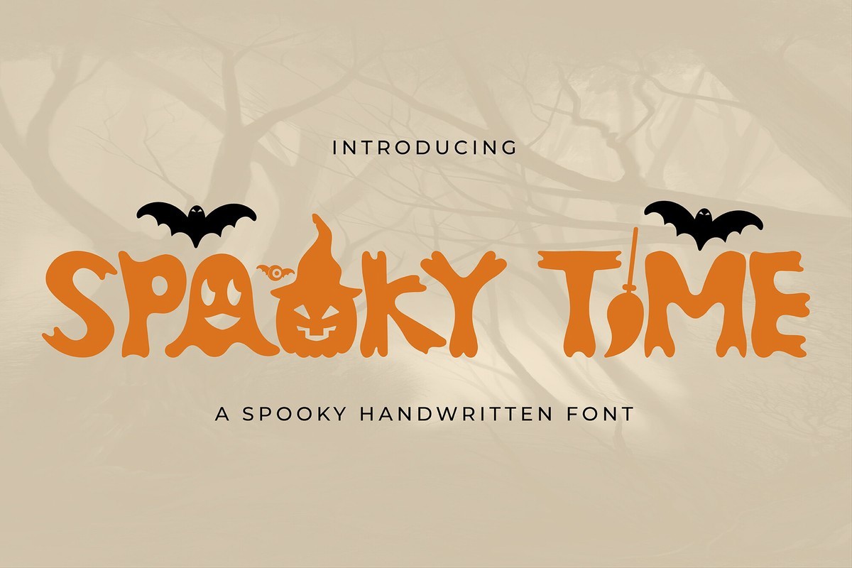 Schriftart Spooky Time