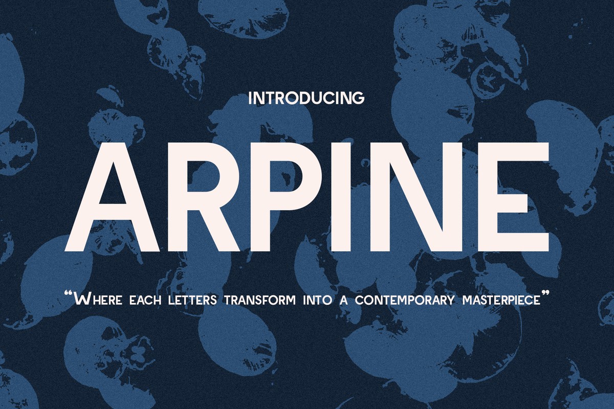 Schriftart CF Arpine