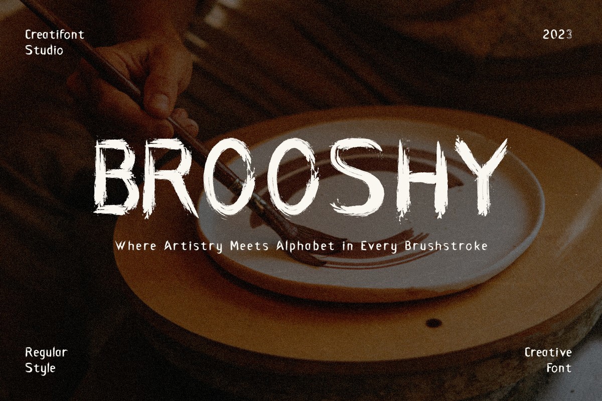 Schriftart CF Brooshy