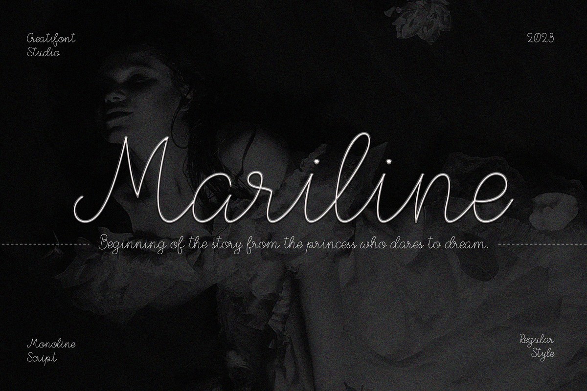 Schriftart CF Mariline