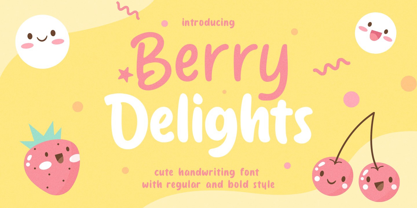 Schriftart Berry Delight