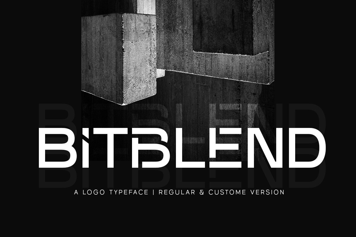 Schriftart Bitblend