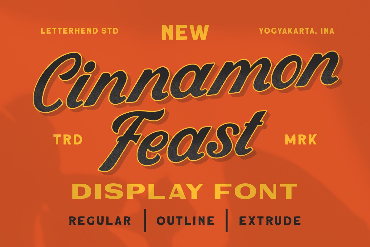 Schriftart Cinnamon Feast