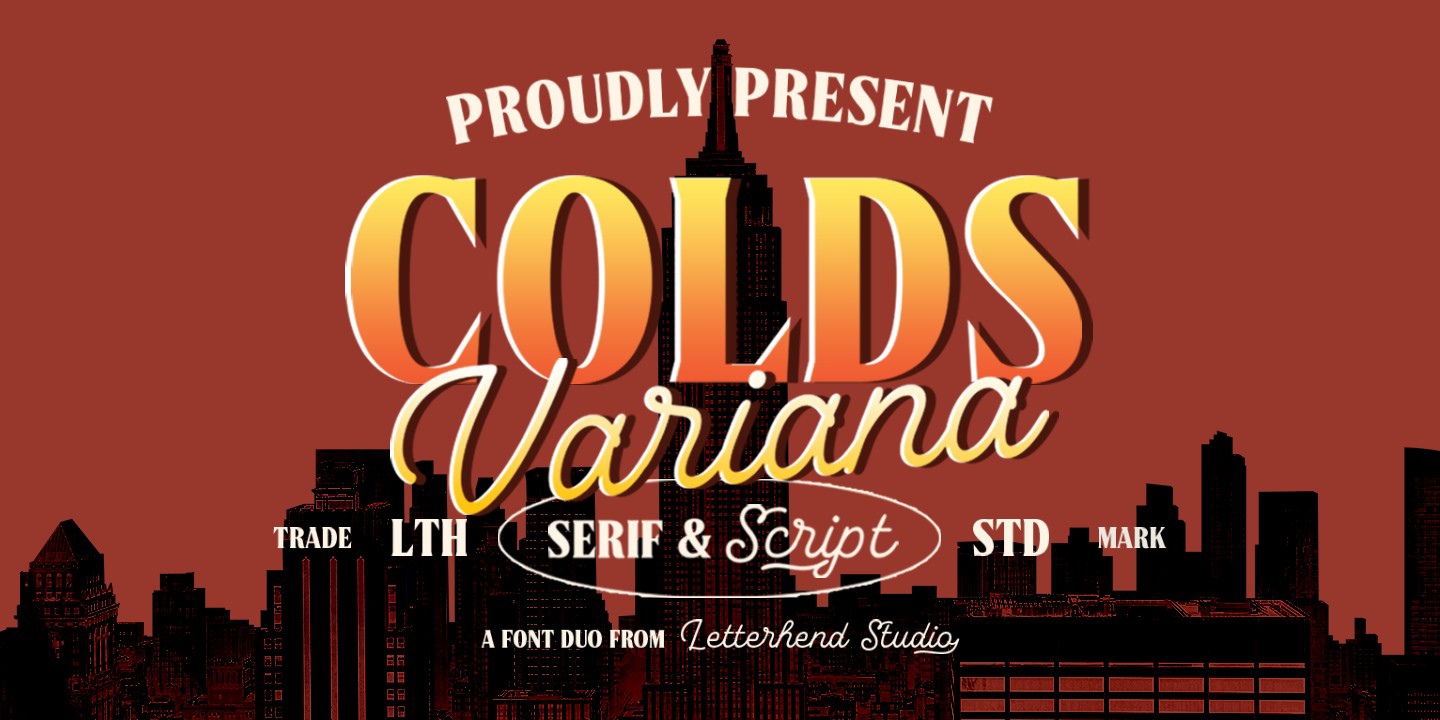 Schriftart Cold Variana