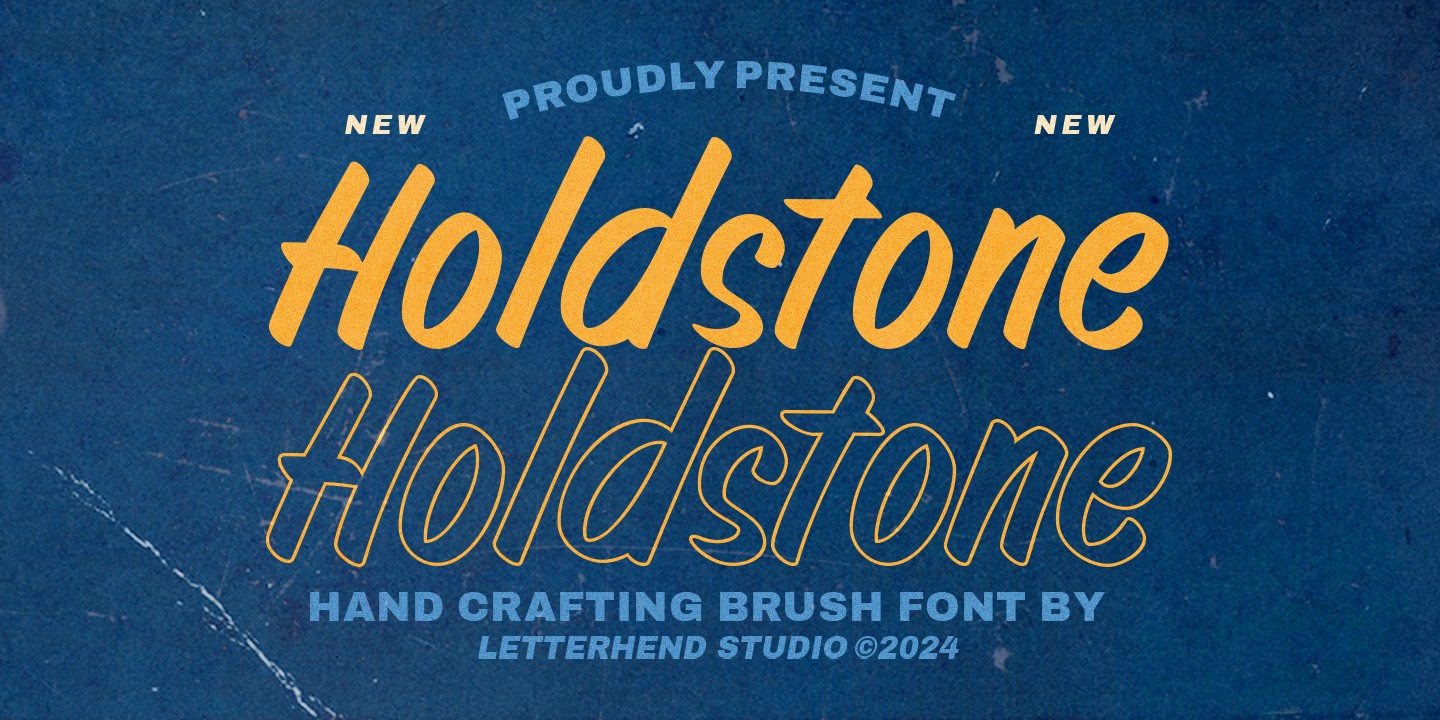 Schriftart Holdstone