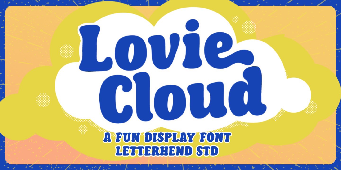 Schriftart Lovie Cloud