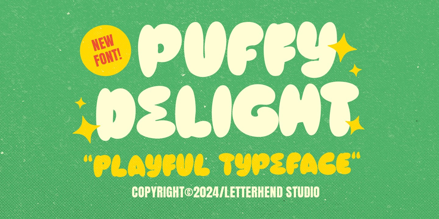 Schriftart Puffy Delight