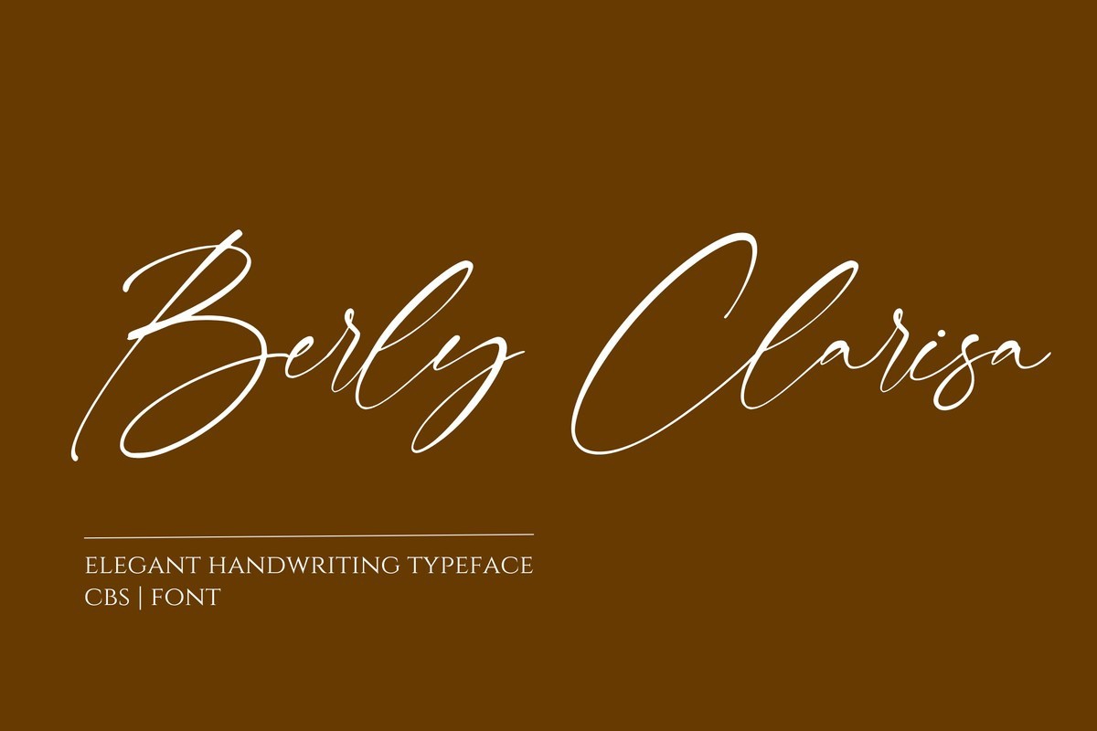 Schriftart Berly Clarisa