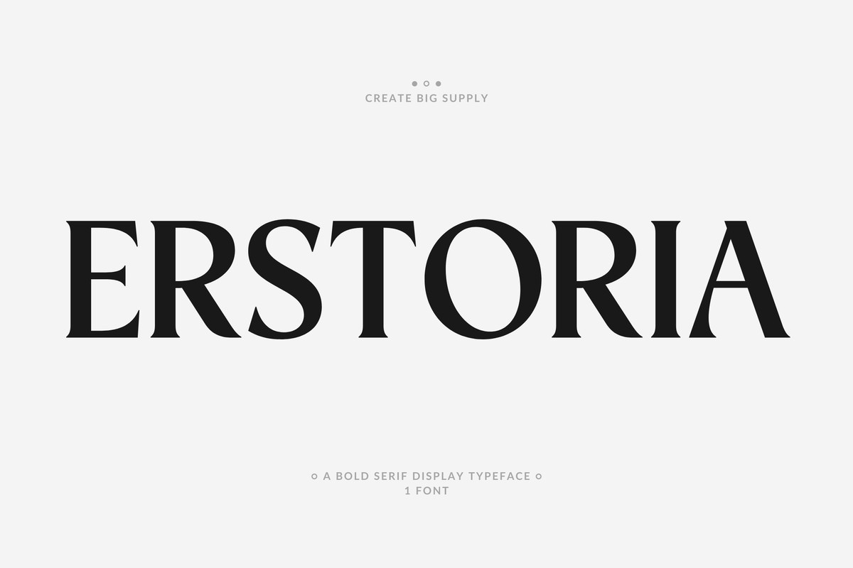 Schriftart Erstoria