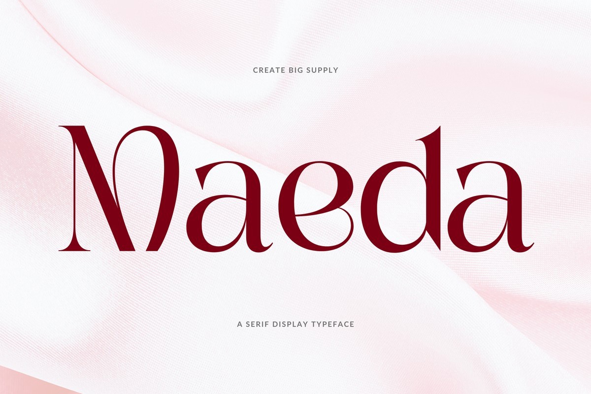 Schriftart Maeda