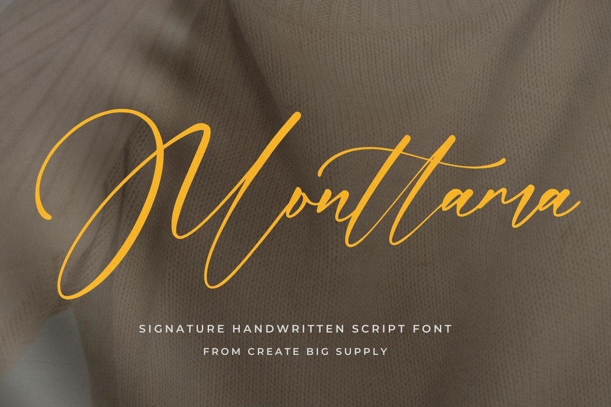 Schriftart Mоnttama