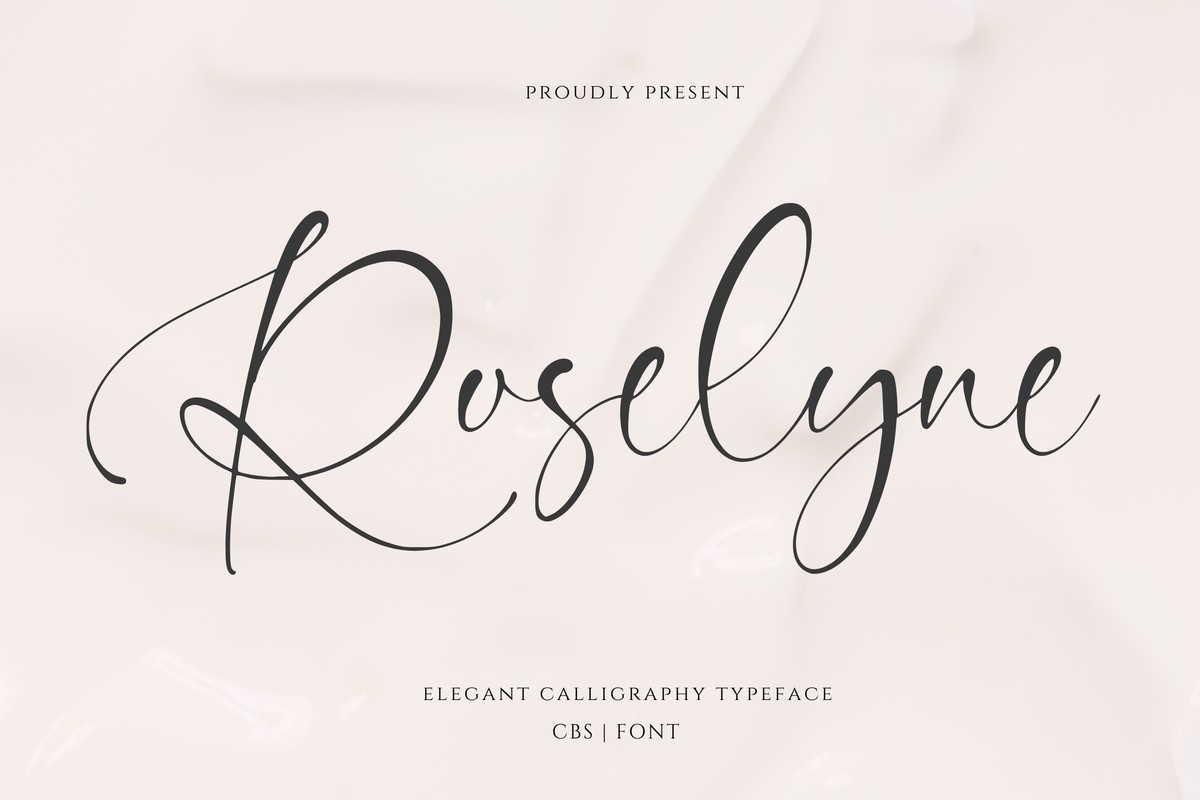 Schriftart Roselyne