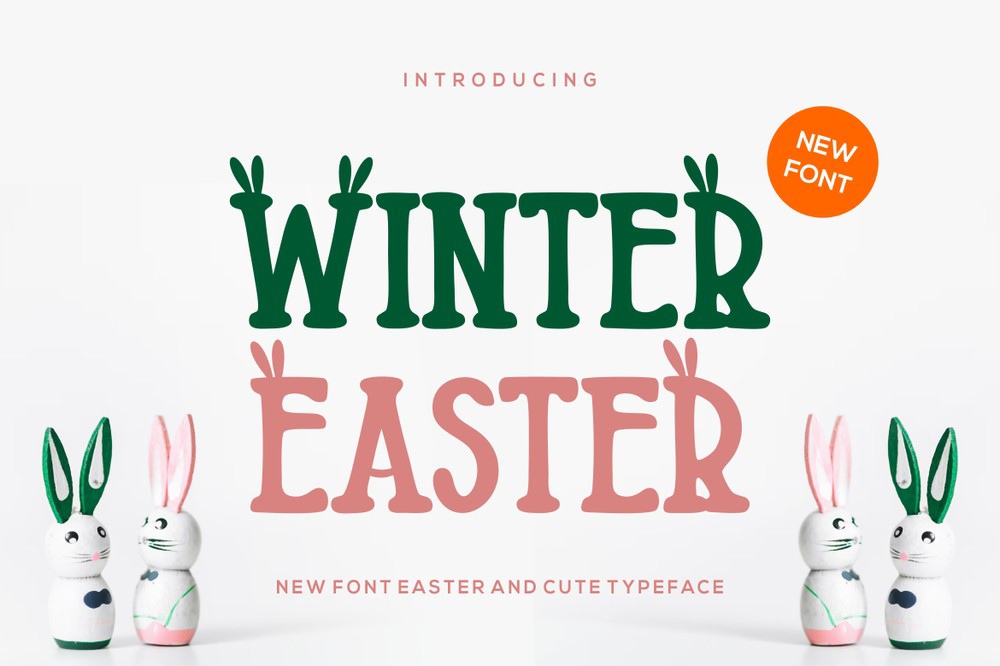 Schriftart Winter Easter