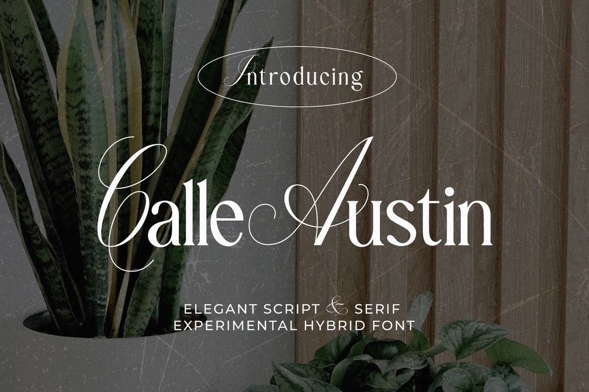 Schriftart Calle Austin