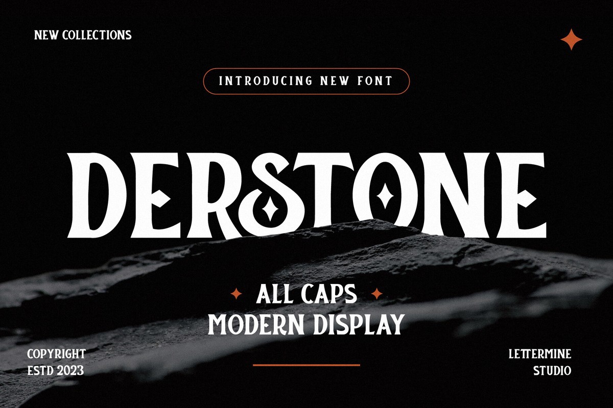 Schriftart Derstone