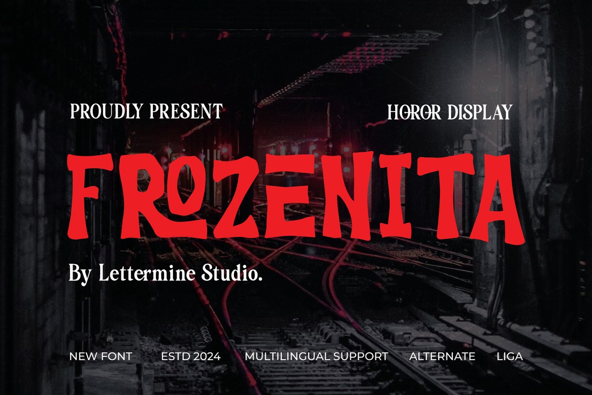 Schriftart Frozenita