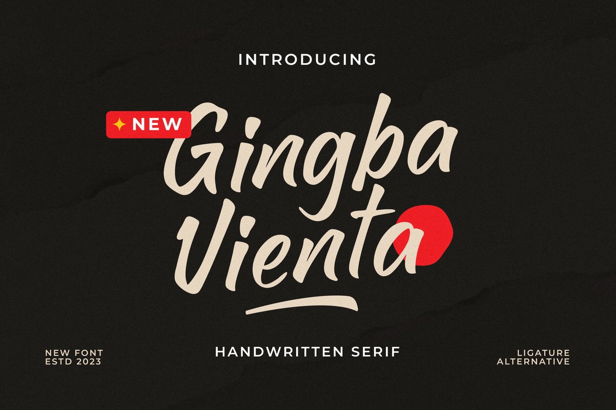 Schriftart Gingba Vienta