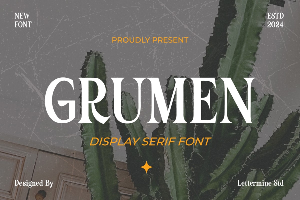 Schriftart Grumen