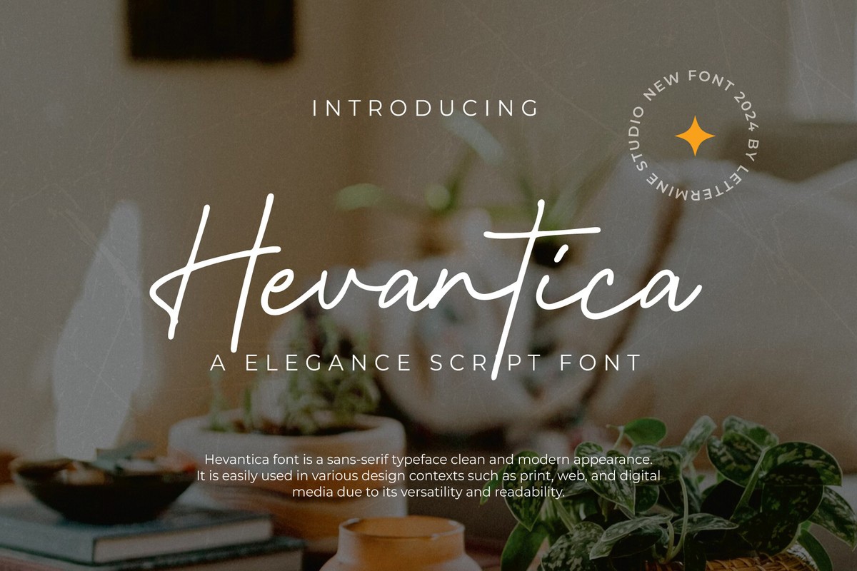 Schriftart Hevantica