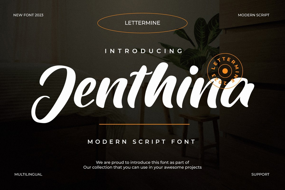 Schriftart Jenthina