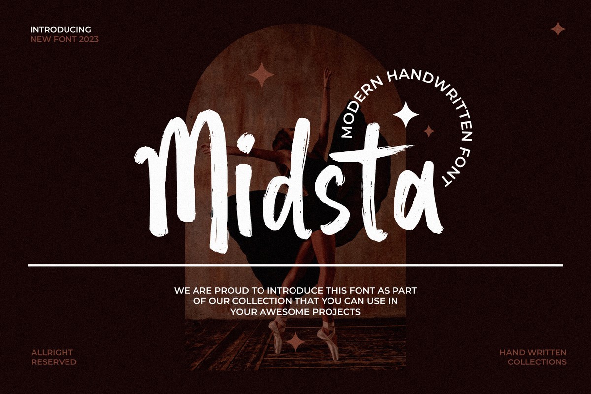 Schriftart Midsta