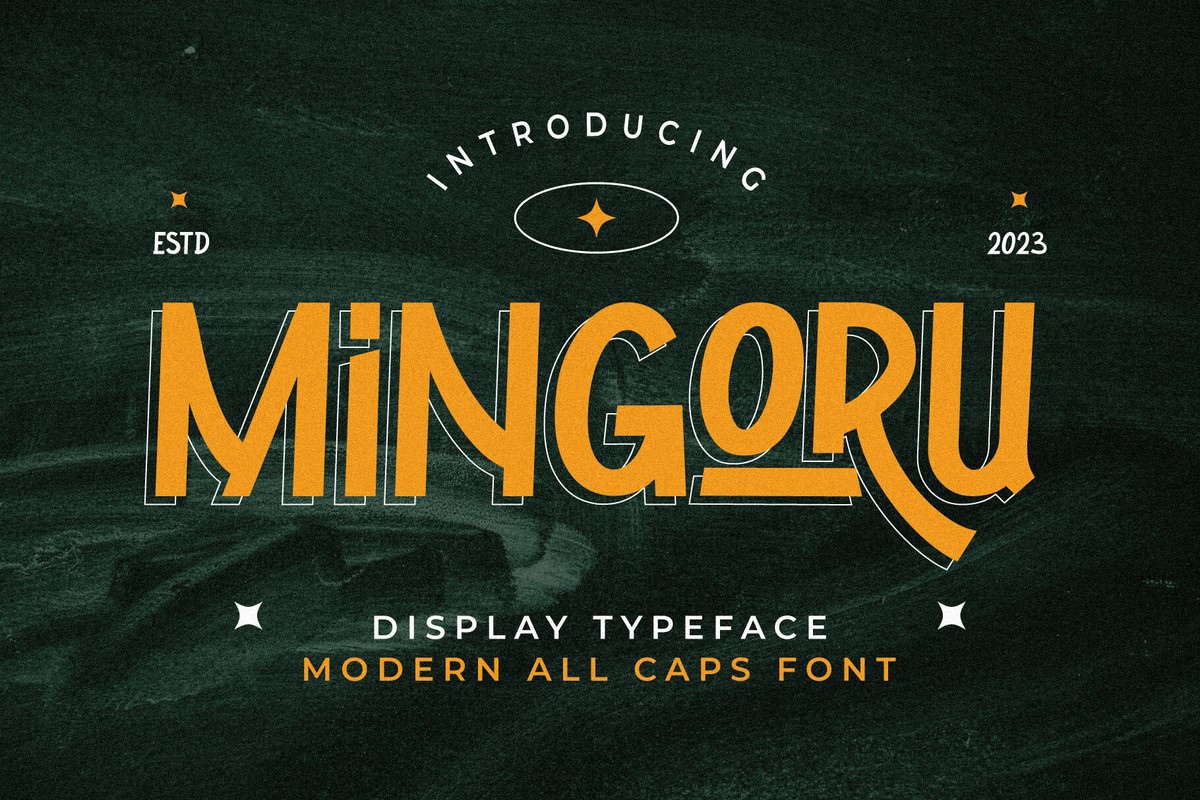 Schriftart Mingoru