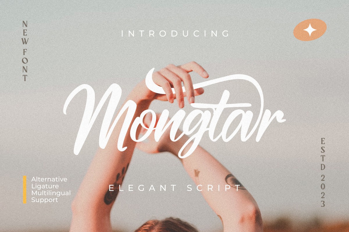 Schriftart Mongtar