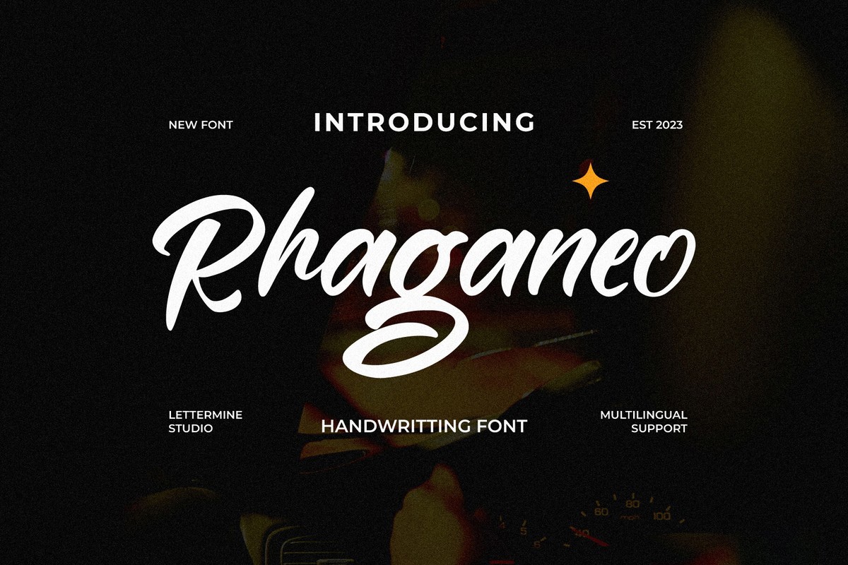 Schriftart Rhaganeo