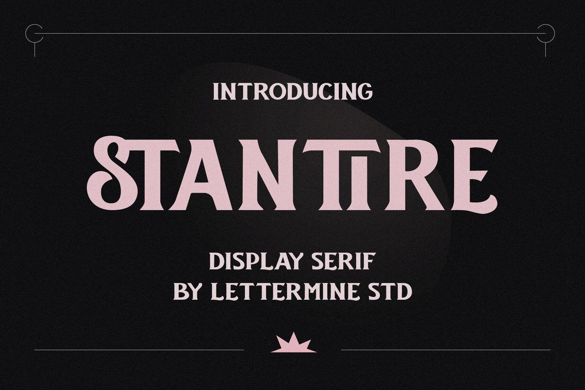 Schriftart Stantire