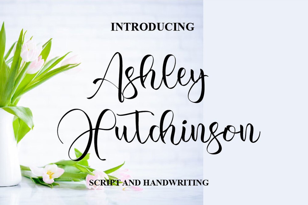 Schriftart Ashley Hutchinson