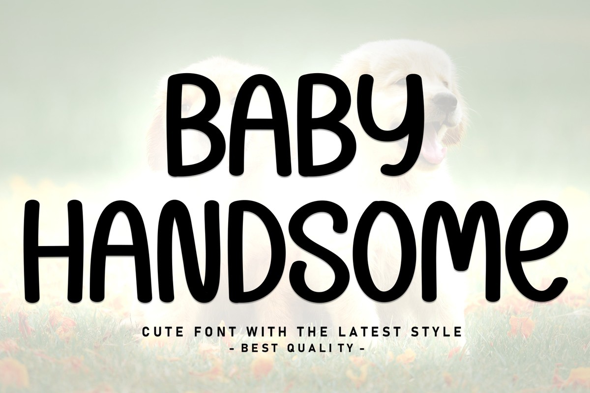 Schriftart Baby Handsome