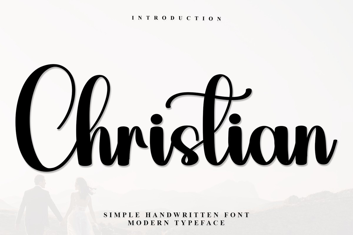 Schriftart Christian