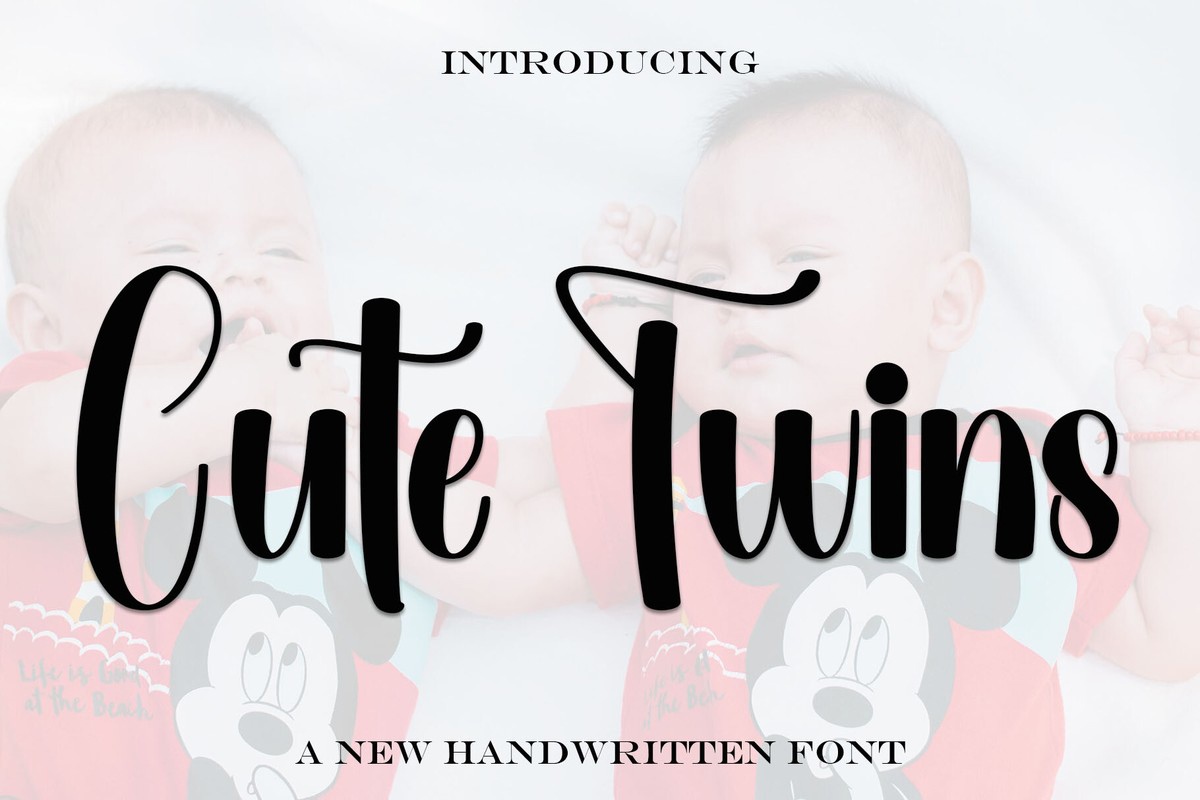 Schriftart Cute Twins