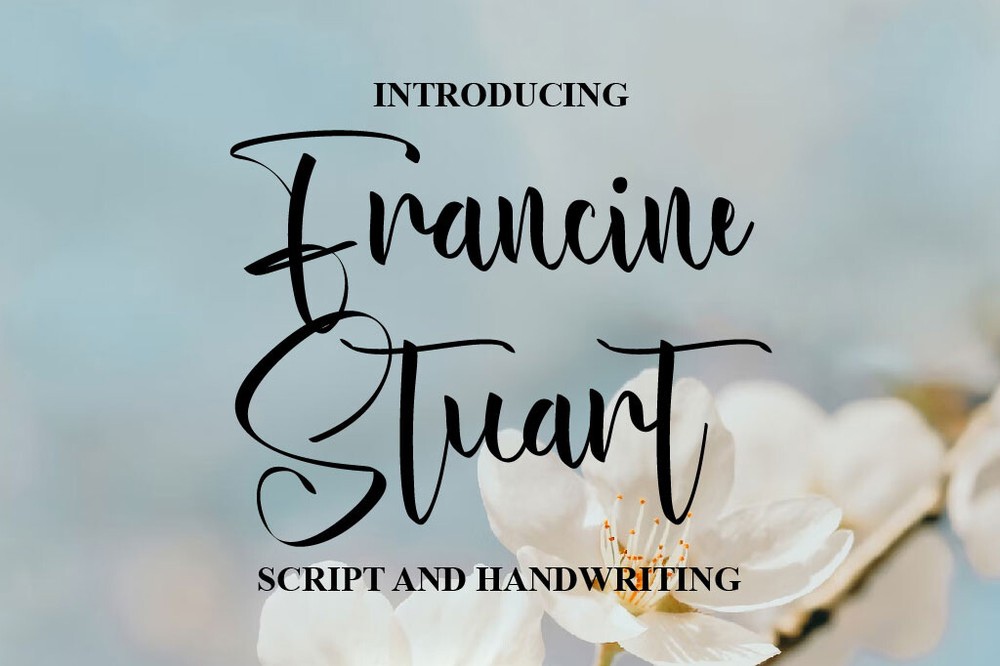 Schriftart Francine Stuart