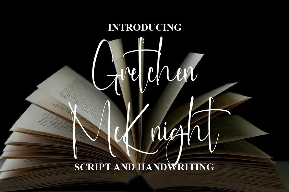 Schriftart Gretchen McKnight