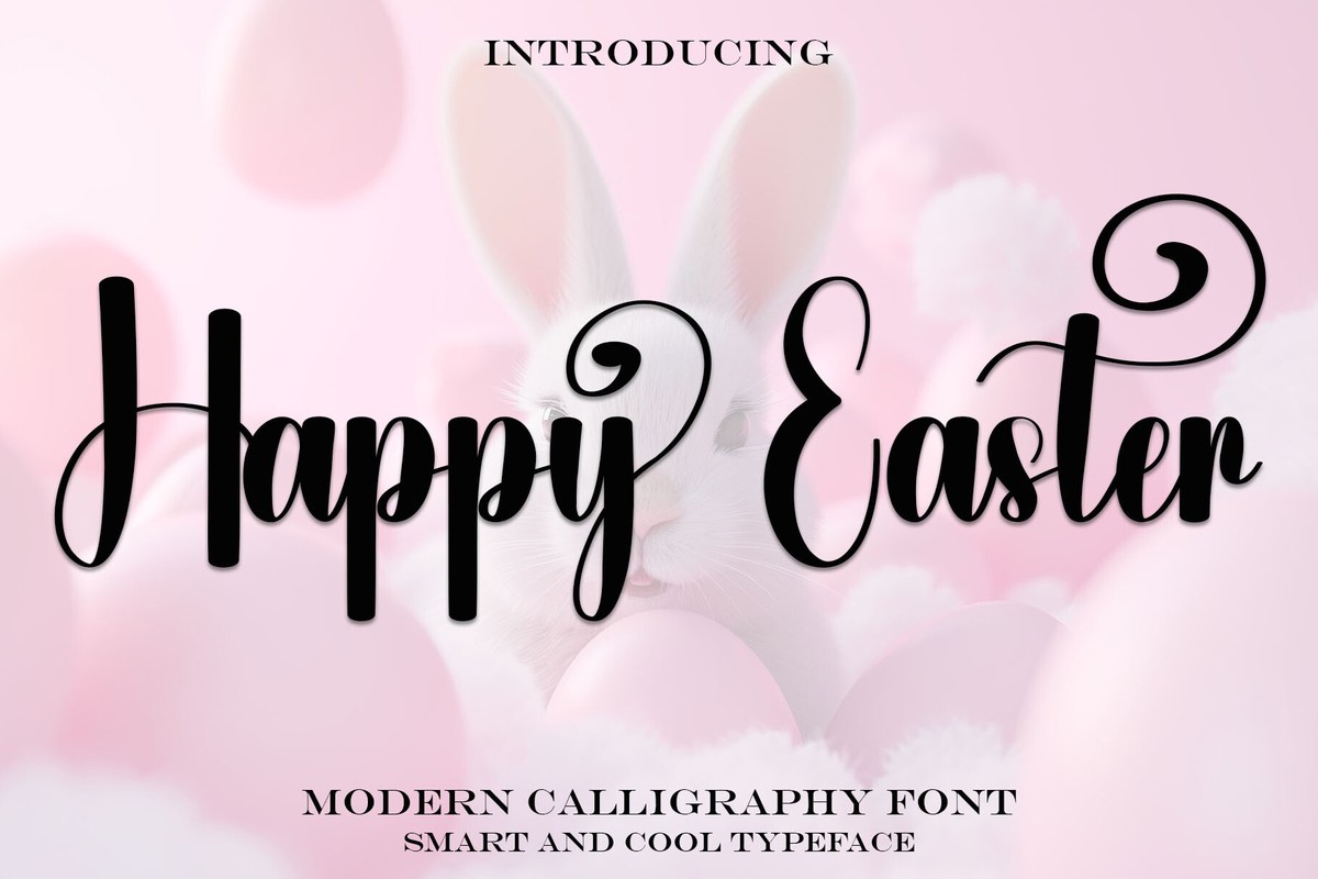 Schriftart Happy Easter