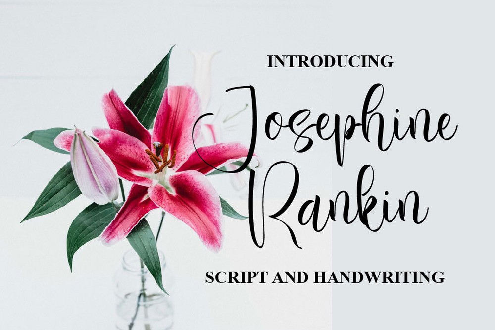 Schriftart Josephine Rankin