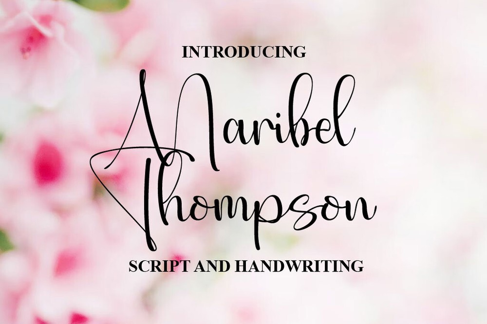 Schriftart Maribel Thompson