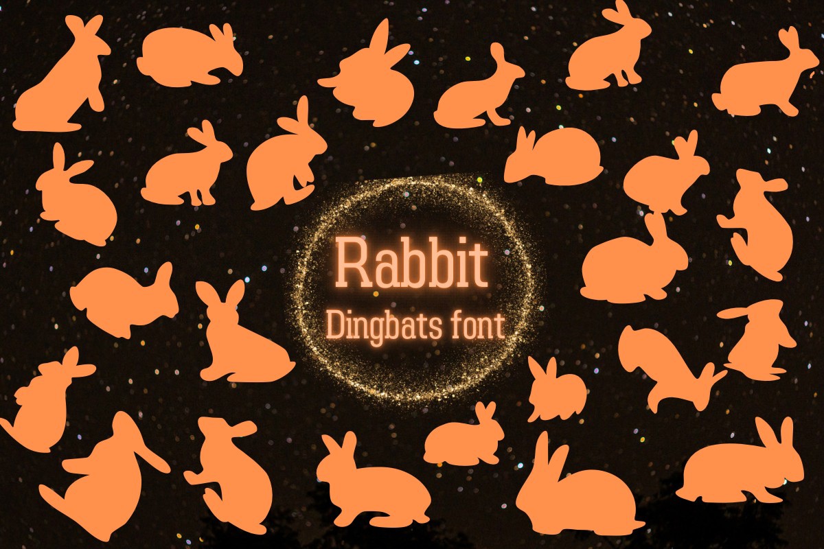 Schriftart Rabbit