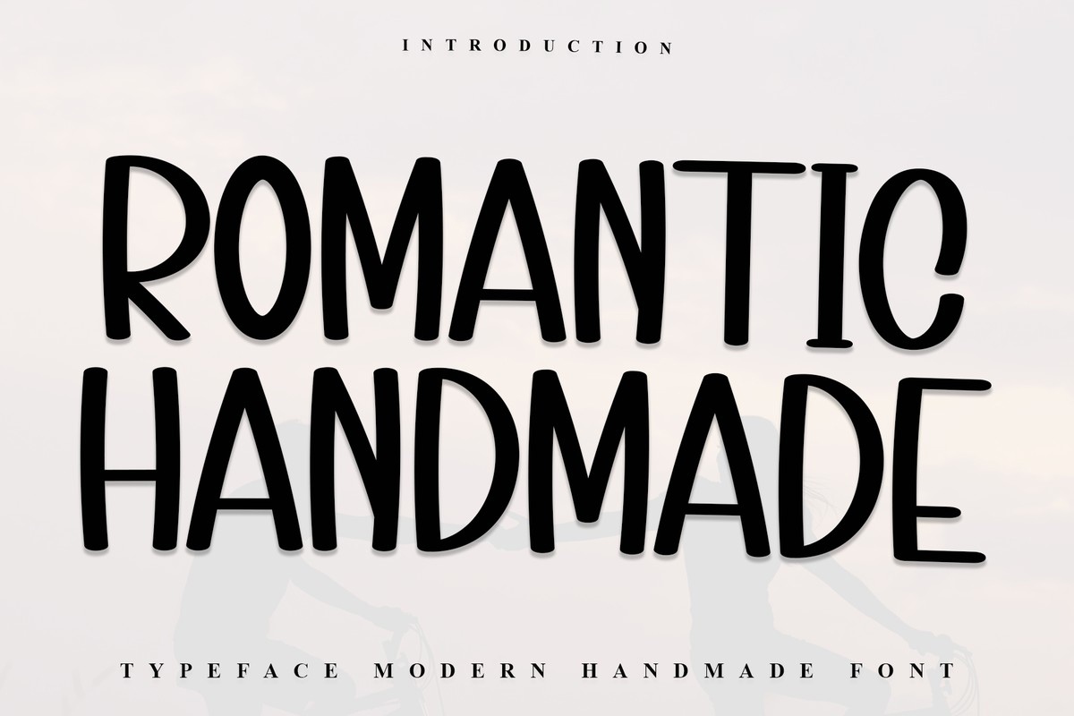 Schriftart Romantic Handmade