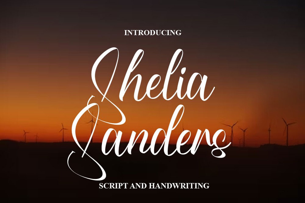 Schriftart Shelia Sanders