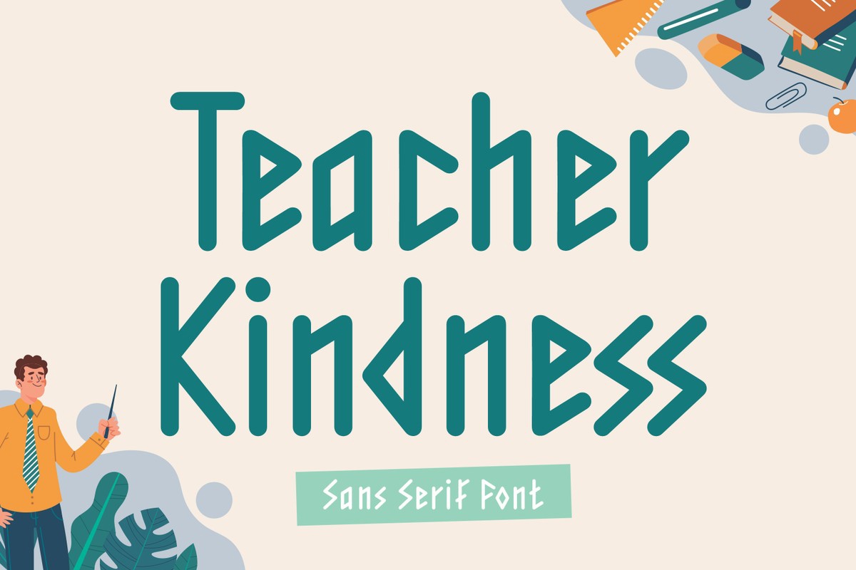 Schriftart Teacher Kindness