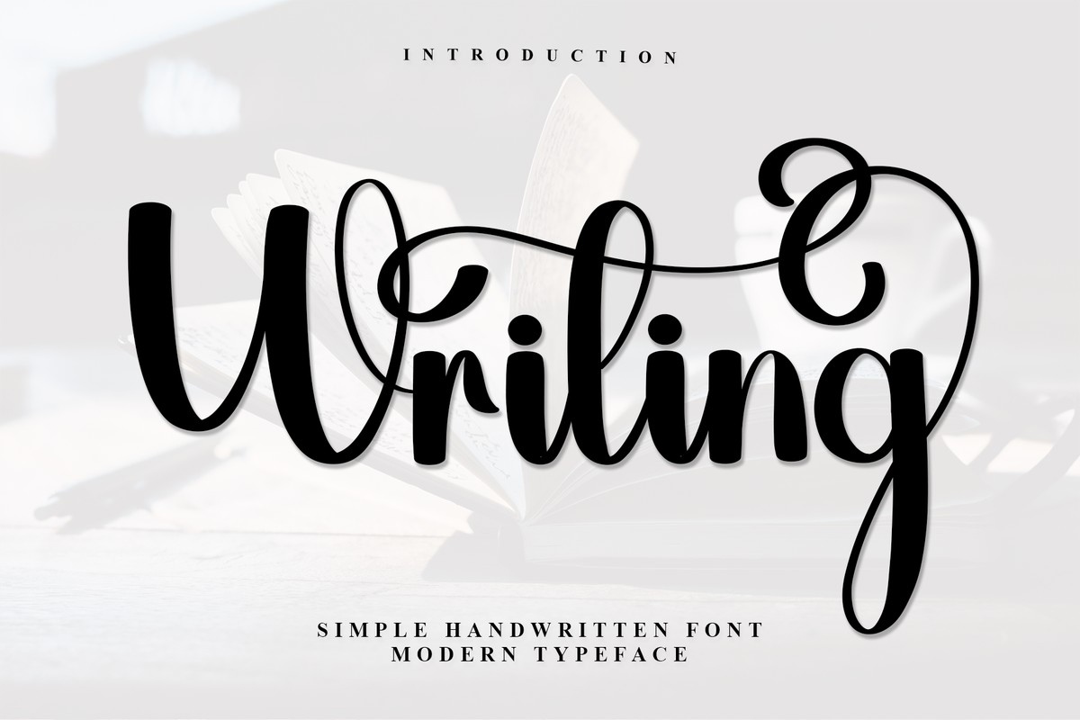 Schriftart Writing