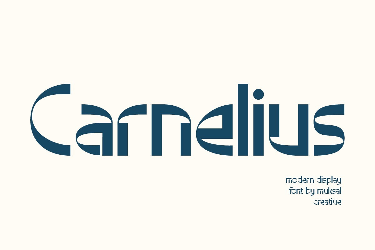 Schriftart Carnelius