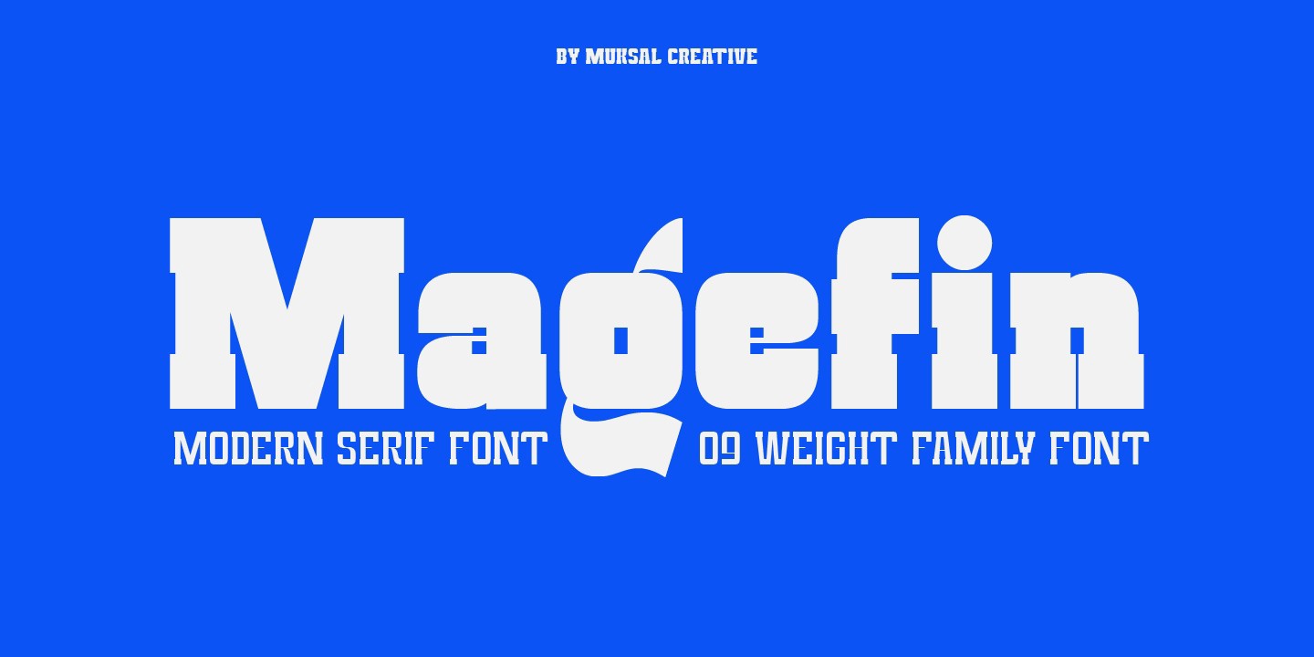 Schriftart Magefin