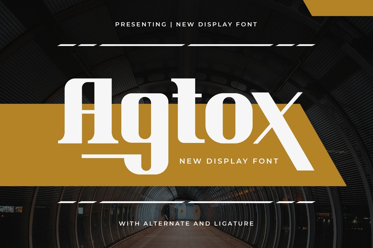 Schriftart Agtox