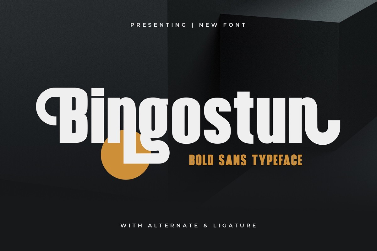 Schriftart Bingostun