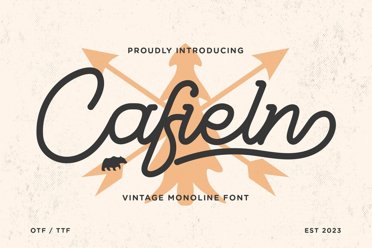 Schriftart Cafieln