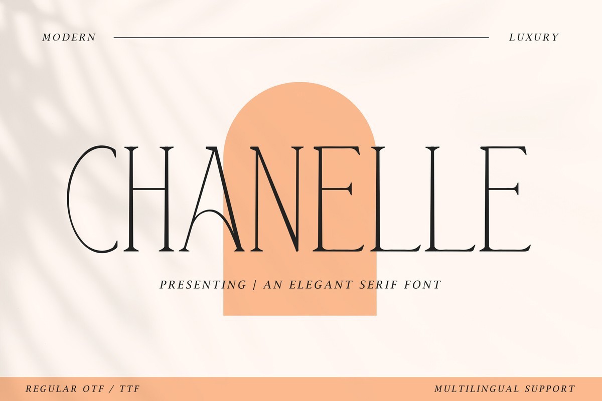 Schriftart Chanelle