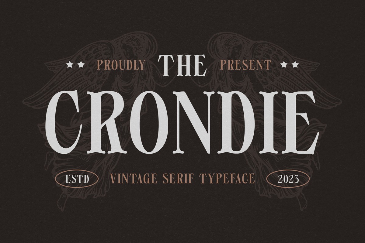 Schriftart Crondie